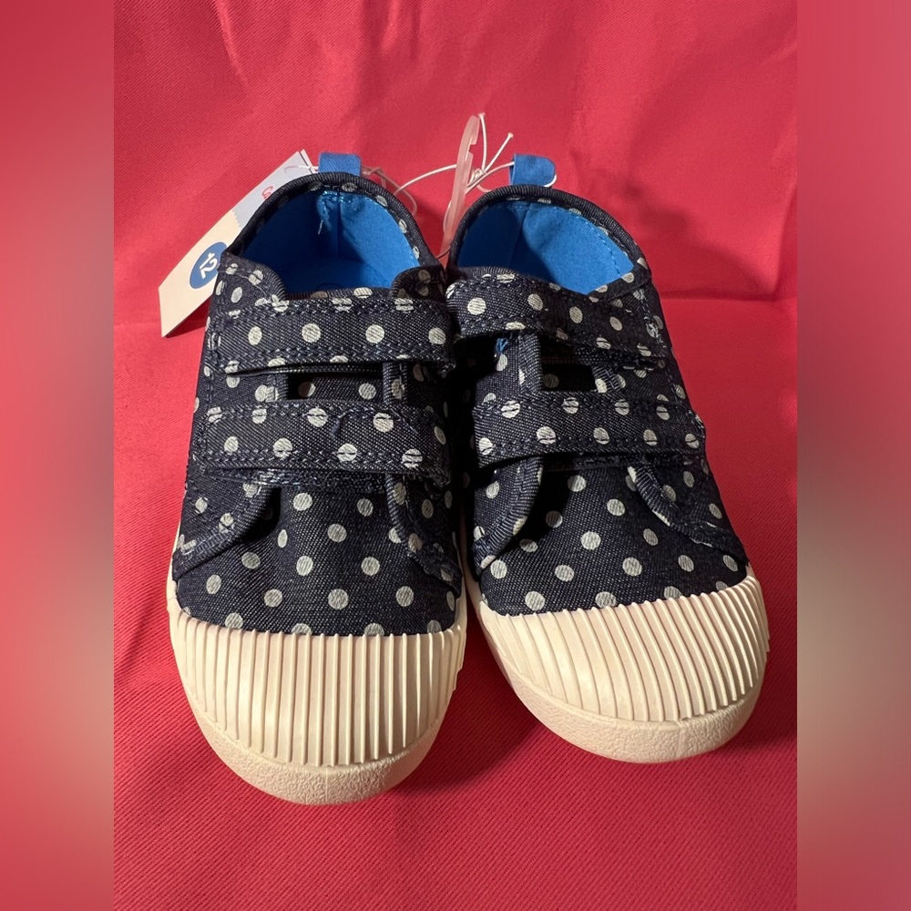 Polka Dot Kids Shoes - Black and Cream